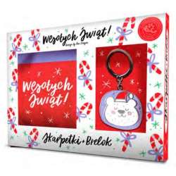 Zestaw brelok + skarpety Wesołych Świąt-Misiu