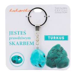 Brelok Jesteś skarbem turkus
