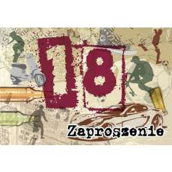 Zaproszenie ZZ-051 Urodziny 18 (5 szt.) - 1