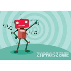 Zaproszenie ZZ-061 Robot (5 szt.) - 1
