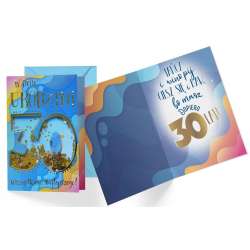 Karnet B6 konfetti KNF-035 Urodziny 30 męskie - 1