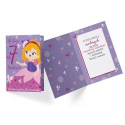 Karnet PR-329 Urodziny 7 dziewczynka - 1