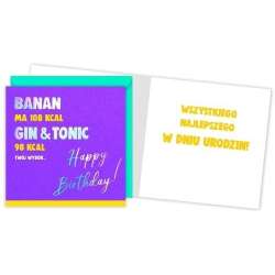 Karnet QR-001 Urodziny (banan, gin i tonic) - 1