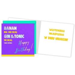 Karnet QR-001 Urodziny (banan, gin i tonic)