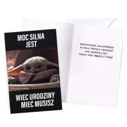 Karnet Urodziny Star Wars Baby Yoda - 1
