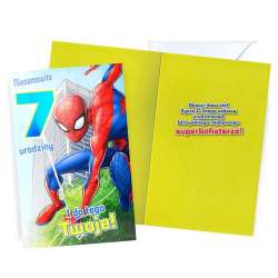 Karnet Urodziny 7 Spider-Man - 1