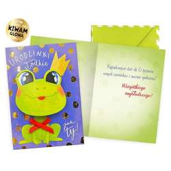 Karnet B6 Urodziny żabka