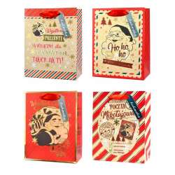 Torba QM Boże Narodzenie Mikołaj retro MIX