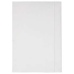 Teczka z gumką A4 papierowa biała - 1