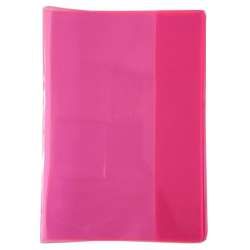 Okładka na zeszyt A5 PVC Neon różowy (10szt)