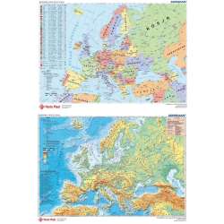 Podkład dwustronny z mapą Europy