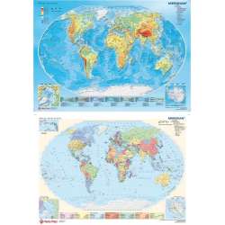 Podkład dwustronny z mapą świata - 1