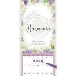 Kalendarz 2026 notatnikowy 46x22cm Harmonia