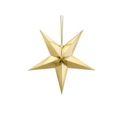 Gwiazda papierowa złota 45cm