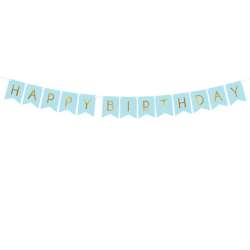 Giranda Happy Birthday jasno niebieska 15x175cm