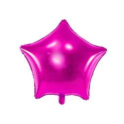Balon foliowy Gwiazdka 48cm ciemny różowy - 1
