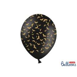 Balony Nietoperze pastel black 30cm 50szt