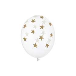 Balony Gwiazdki Crystal Clear 30cm 6szt - 1