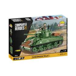 COBI 3044 Company of Heroes 3. Amerykański czołg średni Sherman M4A1 615 klocków (COBI-3044)