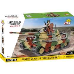 COBI 3113 Historical Collection WWII Niemiecki czołg ciężki Panzer VI Ausf. B Königstiger Tygrys Królewski 802 (COBI-3113)