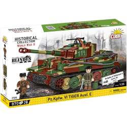 COBI 3124 Historical Collection WWII PZ.KPFW. VI Tiger Ausf.E 870 klocków (COBI-3124)