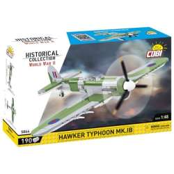 COBI 5864 Historical Collection WWII Brytyjski samolot myśliwsko-bombowy Hawker Typhoon Mk.1B 190 klocków (COBI-5864)