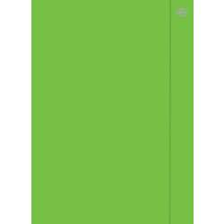 Teczka z gumką A4+ Fluo zielona (10szt)