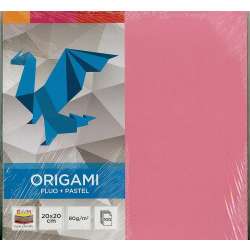 Origami 20x20cm fluo+pastele 100k INTERDRUK (5902277224996)