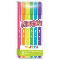 Długopis żelowy 6 kolorów Neon YN TEEN (5902277278203)