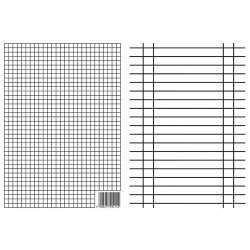 Liniuszek A4 kratka/linia (10szt)