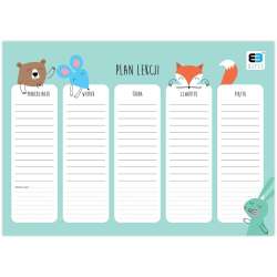 Plan lekcji A4 B&B Kids Pastel (10szt)