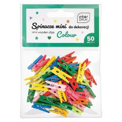 Kolorowe spinacze do dekoracji mini 50szt (5902277337290) - 1