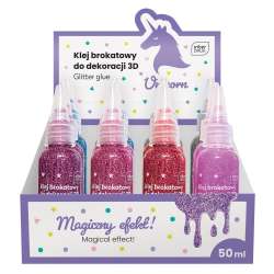 Klej do dekoracji brokatowy 50ml Unicorn (12szt) - 1