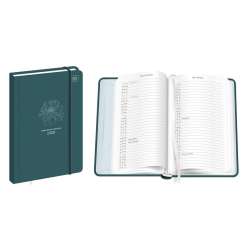 Kalendarz 2025 książkowy B6/96K Mat+UV Green - 1