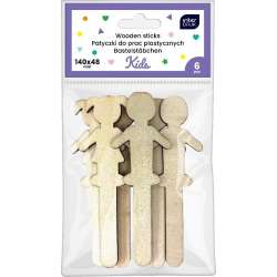 Zestaw patyczków do prac plastycznych 6szt