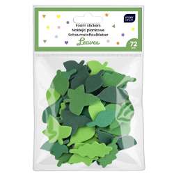 Naklejki piankowe samoprzylepne Leaves 72szt