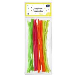 Druciki kreatywne neonowe 30cm 32szt