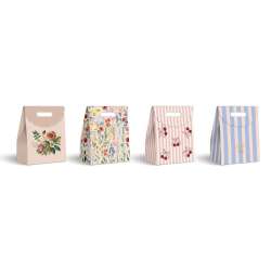 Torebka prezentowa z zap.na rzep średnia mix