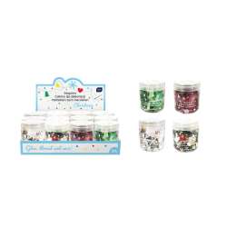 Cekiny do dekoracji 30g Christmas (12szt)