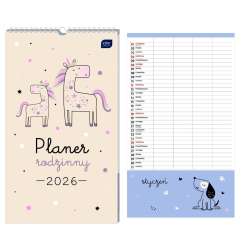 Kalendarz 2026 planer rodzinny 25x43 Piccolo