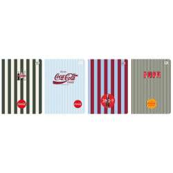 Zeszyt A5/80K kratka Soft Touch Coca Cola (10szt)