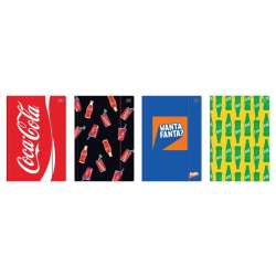 Teczka A4 z gumką Mat+UV Coca Cola (10szt)