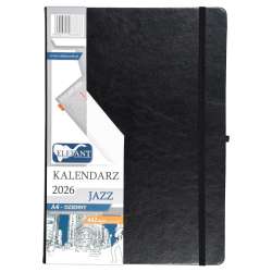 Kalendarz 2026 A4 dzienny Jazz czarny - 1