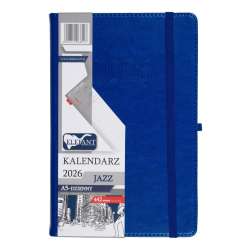 Kalendarz 2026 A5 dzienny Jazz niebieski
