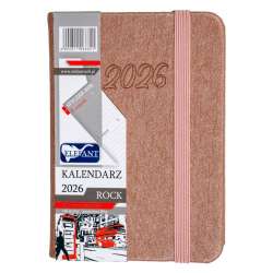 Kalendarz 2026 A7 tyg Rock miedziany