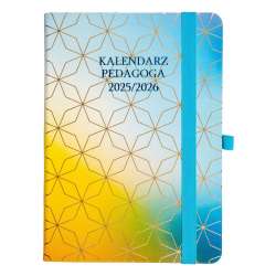 Kalendarz pedagoga 2025/26 B6 tyg Salsa tęczowy