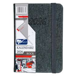 Kalendarz 2026 A7 tyg Rock szary