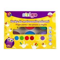 Farby do malowania palcami 40ml 6 kolorów STRIGO