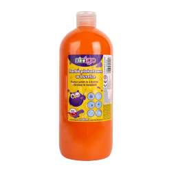Farba plakatowa w butelce 1000ml pomarańcz STRIGO