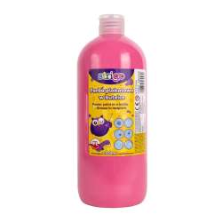 Farba plakatowa w butelce 1000ml różowy STRIGO - 1